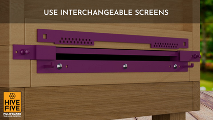 Hive-Five Multi-Guard interchangeable screens shown together